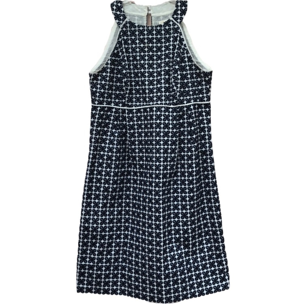 Shoshanna Sleeveless Navy Embroidered Dress